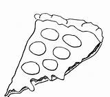 Pizza Coloring Slice Pages Toppings Printable Getdrawings Getcolorings Drawing Hut Colorings sketch template