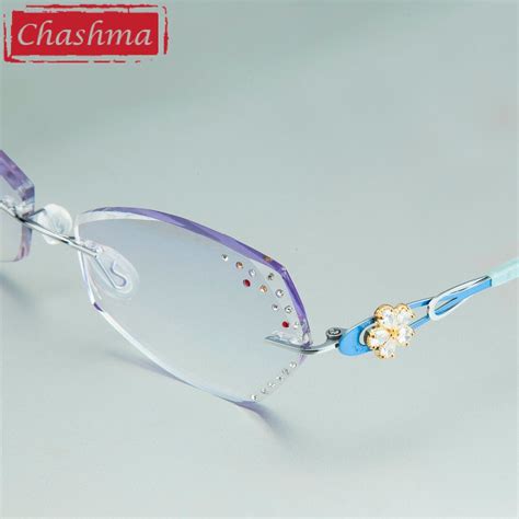 chashma luxury tint lenses myopia reading glasses diamond cutting riml