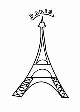 Paris Coloring France Pages Eiffel Tower Printable French Clipart Traceable Drawing Cliparts Print Flower Roses Outline Getcolorings Color Getdrawings Library sketch template