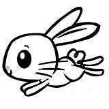 Bunny Coloring Bunnies Fim Lapin sketch template
