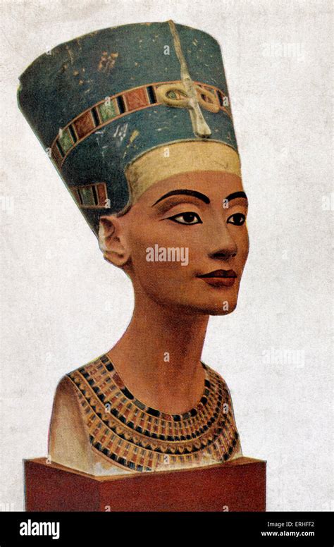Queen Nefertiti Of Egypt Portrait Of Bust By Thutmis