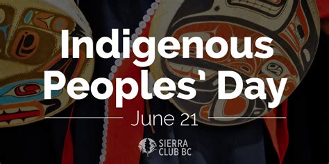 national indigenous peoples day 2020 sierra club bc