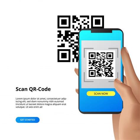 qr code scanning camera smartphone concept  payment   qr code coding concept