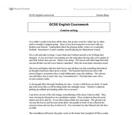 gcse english creative writing titles  ideas