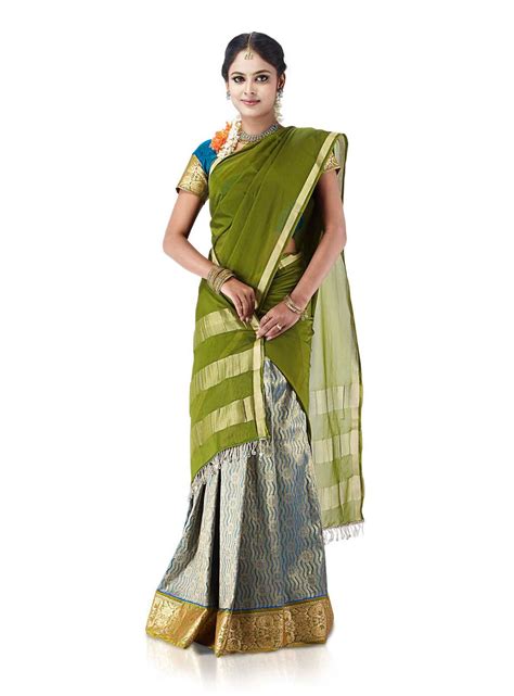 South Indian Half Saree Girls Silk Half Sarees