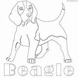 Beagle Coloring Pages Dog Printable Color Template Edge Getcolorings Print sketch template