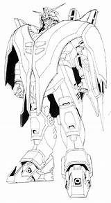 Gundam Deathscythe Xxxg 01d2 Lineart sketch template