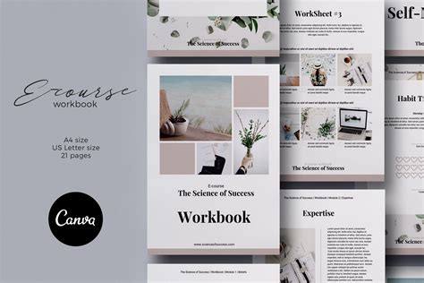 canva   workbook template magazine templates creative market