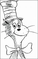 Coloring Hat Cat Pages Dr Seuss Printable Color Ruku Sketch Sheets Sheet Print Drawing Book Head Preschool Printables Getdrawings Cheshire sketch template