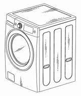 Washing Machine Drawing Patents sketch template