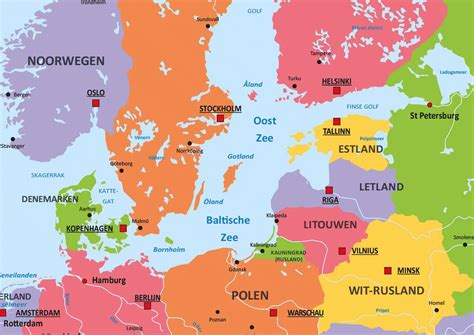schoolkaart europa  staatkundige kaart van europa