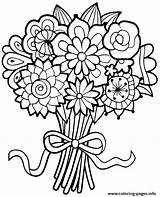 Bouquet Fiori Boquet Stampare Write sketch template