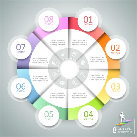 design circle infographic  options business concept infographic