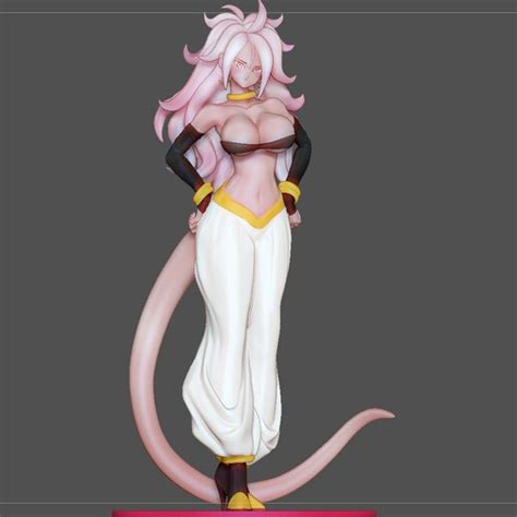 Download Stl File Android 21 Sexy Statue Dragonball Anime