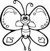 Butterfly Coloring Pages Cartoon Templates Template Printable Drawing Color Colouring Beautiful Premium Getdrawings Getcolorings sketch template
