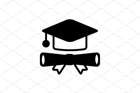 gradute degree icon icons creative market
