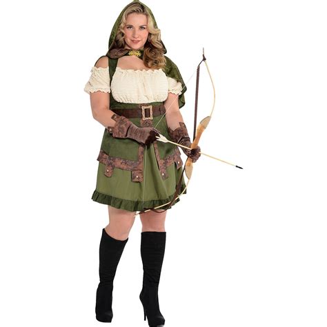 Lady Robin Hood Halloween Costume For Women Plus Size With