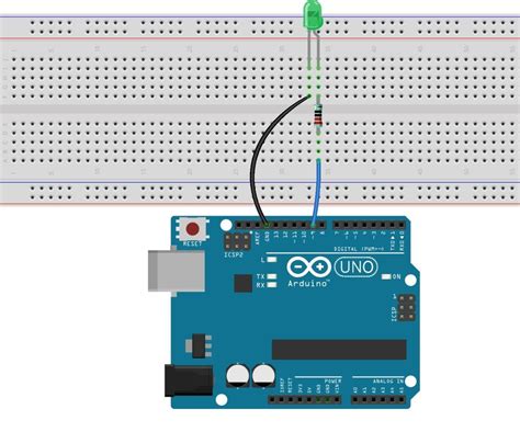 led blinking  arduino uno   steps instructables
