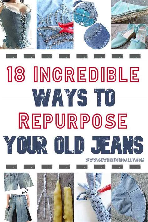 18 incredible ways to repurpose your old jeans sew historically