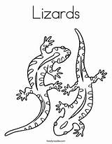 Lizards sketch template