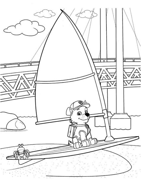 rocky paw patrol coloring pages  printable coloring pages  kids