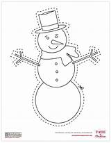 Christmas Coloring Printables Cutouts Pages Cute Cut Snowman Printable Outs Kids Cutout Sheets Template Frosty Snowmen Easy sketch template