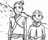 Sokka Coloring Avatar Aang Airbender Last Pages Drawing Awesome Wecoloringpage sketch template