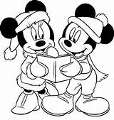 Coloring Mouse Minnie Christmas Pages Kids Color Mickey Print Happy Develop Ages Recognition Creativity Skills Focus Motor Way Fun sketch template