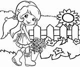 Shortcake Strawberry Pudding Plum Gardening Coloring Kid Sheet sketch template