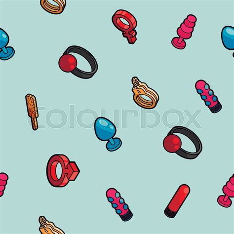 sex shop color outline isometric stock vector