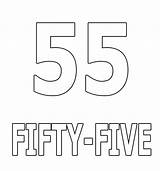 Number Five Coloring Fifty Pages Numbers Twenty Coloringpagesonly sketch template
