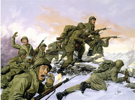 fileus  infantry regimentpaintingkorean warbayonet charge