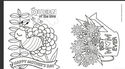 printable mothers day coloring pages etsy
