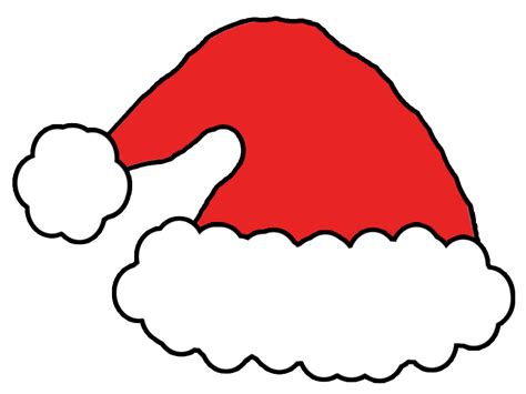 printable santa hat template