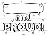 Proud Coloring Flag Activity Poster Esteem Confidence Worksheets sketch template