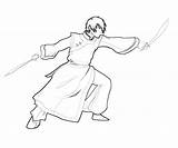 Zuko Avatar Character Coloring Pages sketch template