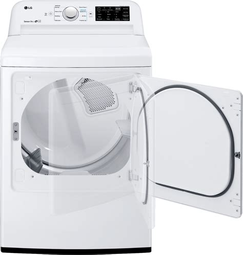 lg 7 3 cu ft gas dryer with sensor dry white dlg7101w best buy