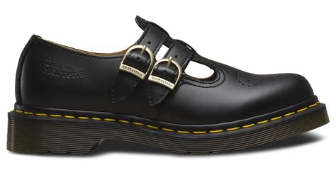 dr martens  mary jane twin buckle leather uniform shoes ebay