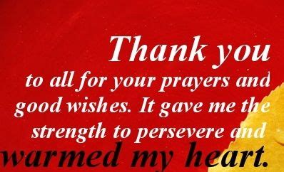 prayers  good wishes  gave   strength  persevere