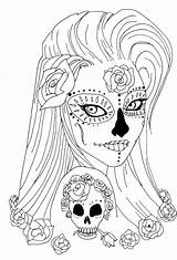 Skull Coloring Pages Flaming Getcolorings Getdrawings sketch template