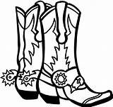 Cowboy Boots Drawings Cliparts Drawing Boot Clip Coloring Clipart Pages Color Attribution Forget Link Don Silhouette sketch template