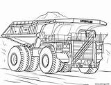 Camion Caterpillar Mining Trailers sketch template