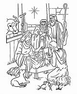 Nacimiento Establo Nativity Belen Printables Manger Cristianas sketch template