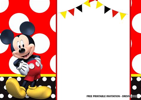 mickey mouse birthday invitation templates latest