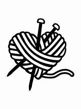 Drawing Yarn Ball Knitting Needles Wool Drawings Heart Paintingvalley Getdrawings sketch template