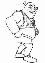 Shrek Coloring Standby Si Color sketch template