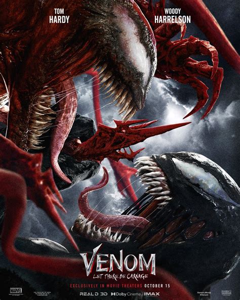 plex venom  carnage en los nuevos posters promocionales de venom