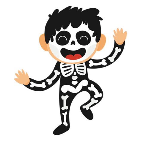 traje de halloween de esqueleto de halloween baixar png