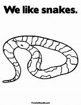 Snake Snakes Schlange sketch template