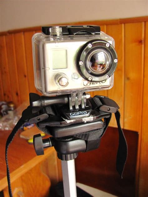 improvise  tripod mount   gopro camera